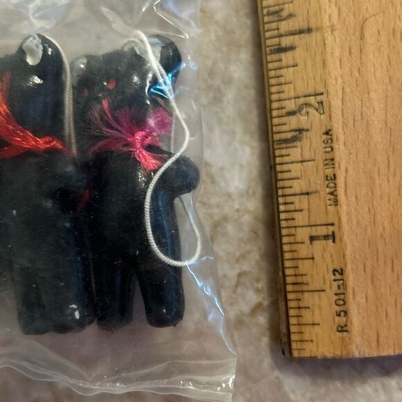 Vintage Celluloid Black Bears - Picture 4 of 4